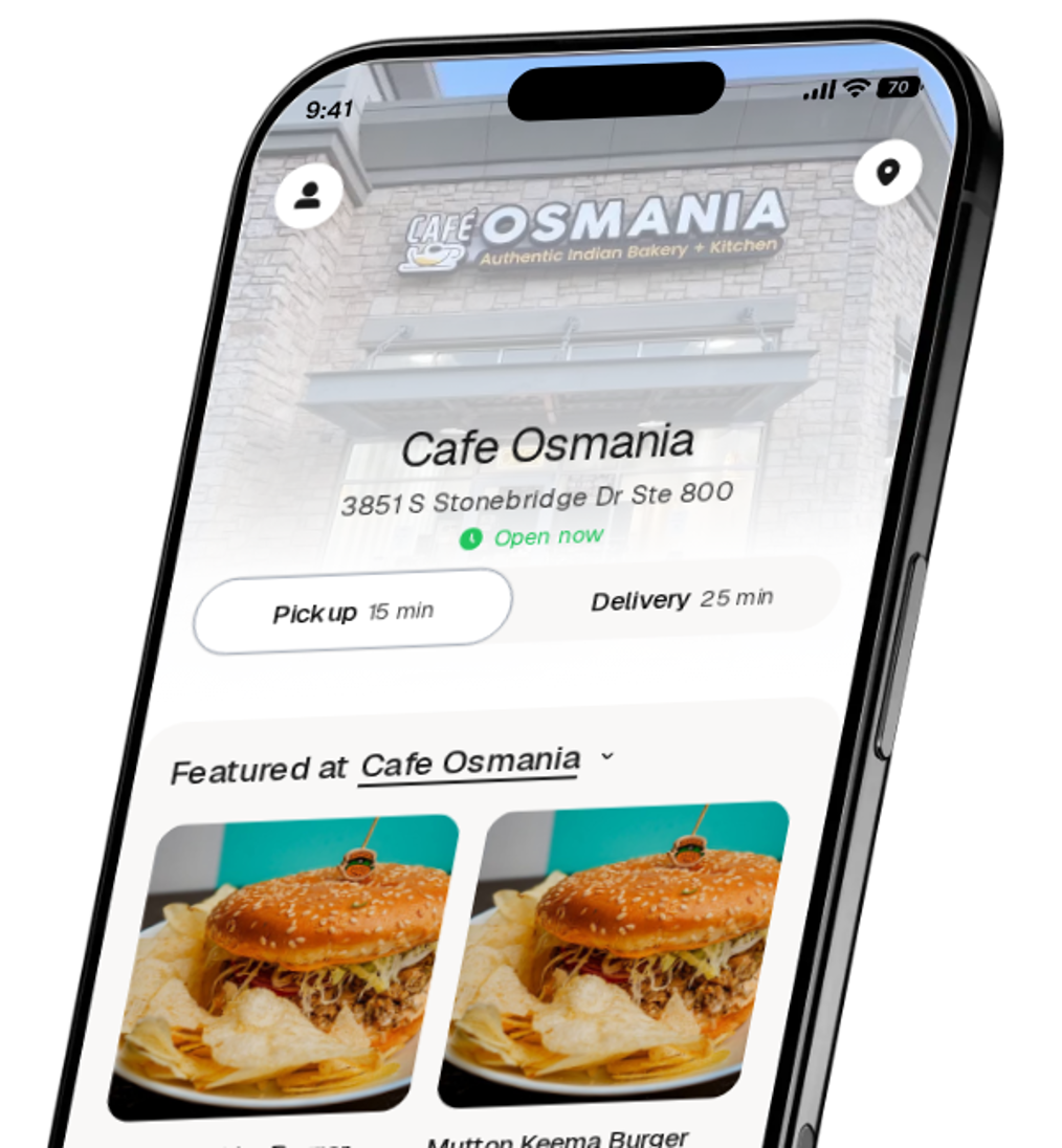 Cafe Osmania app preview